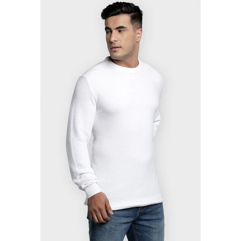 Mens White Sweater - Image 2