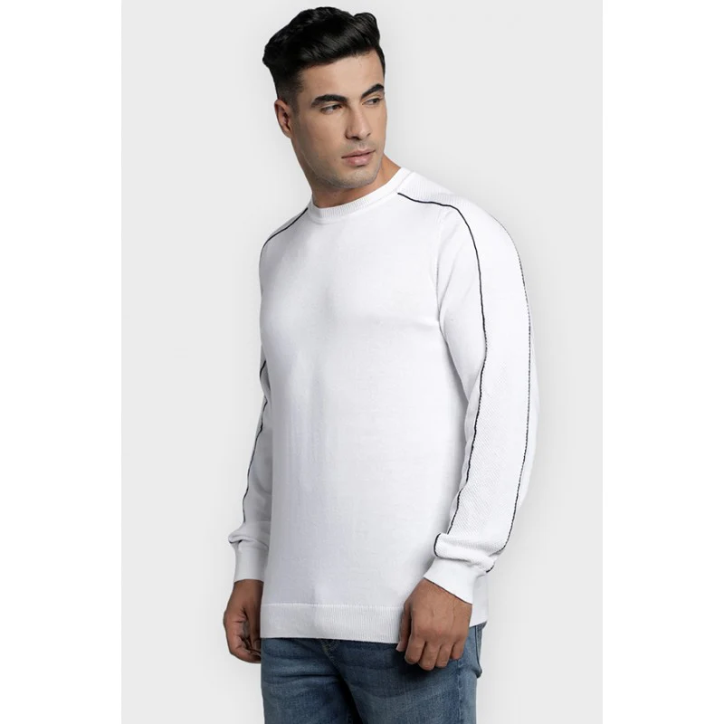 Mens White Sweater - Image 3