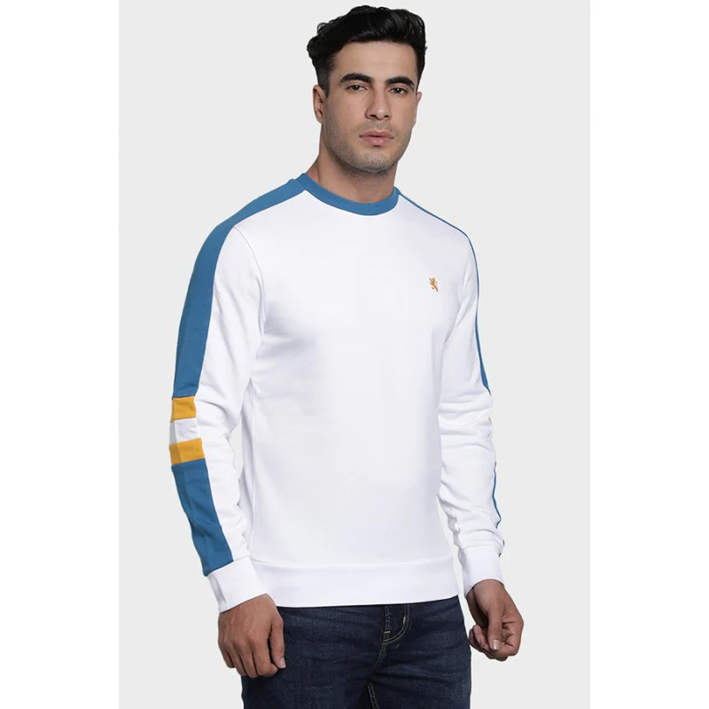 Mens White Sweatshirt - Image 2