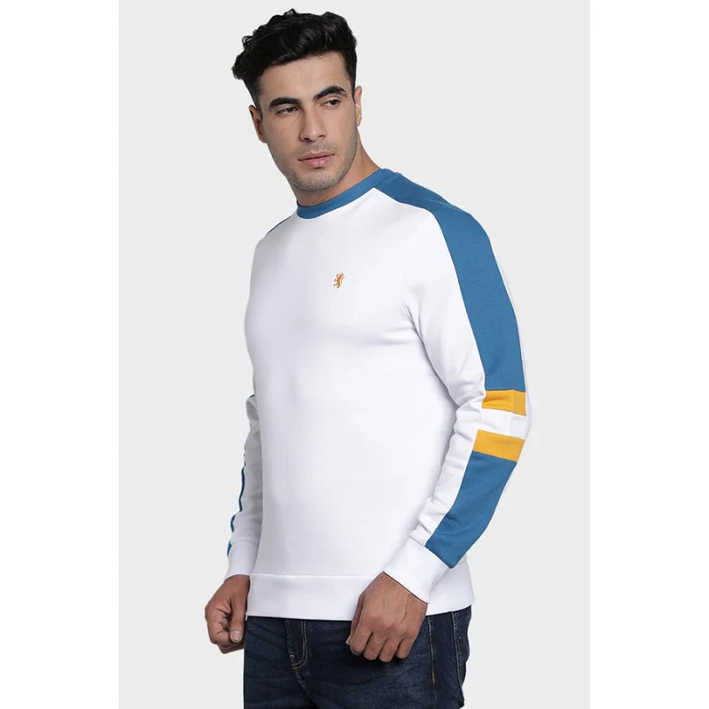 Mens White Sweatshirt - Image 3