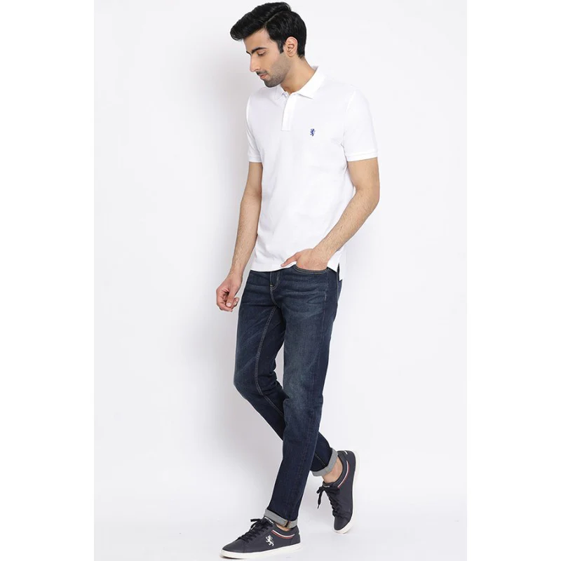 Men's White Collared T-Shirt - Image 5