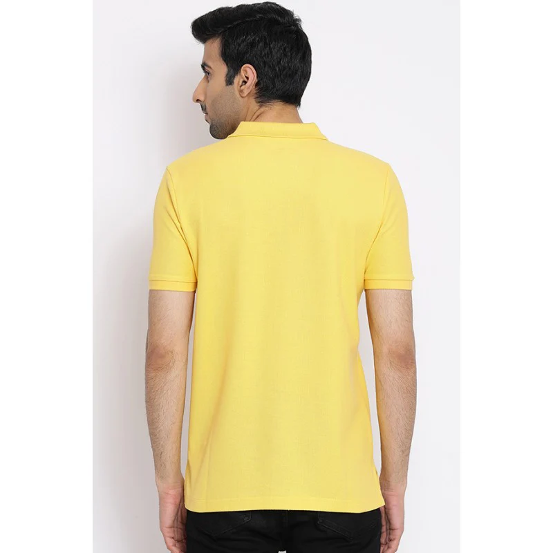 Men's Yellow Collared T-Shirt - Image 4