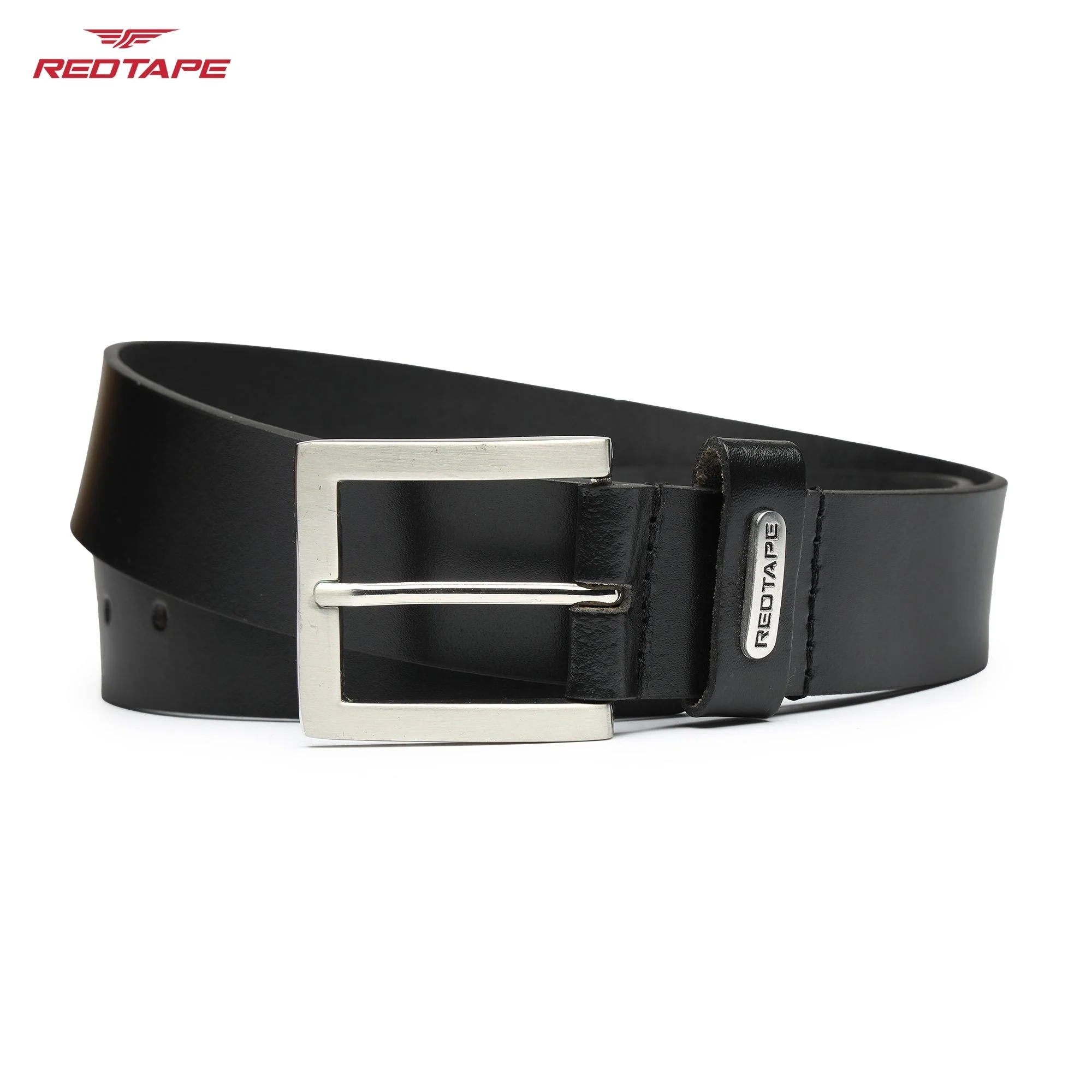 Men's Black Formal Leather Belt - Image 4