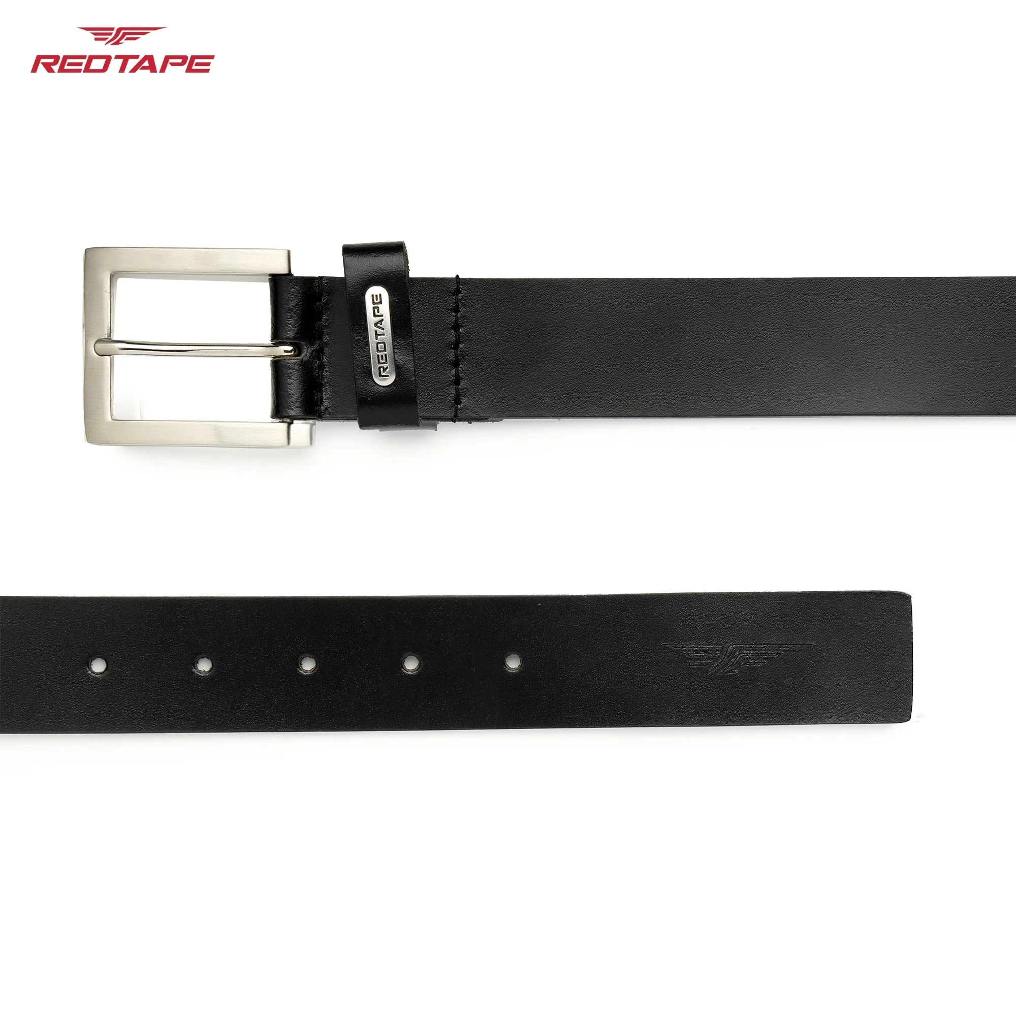 Men's Black Formal Leather Belt - Image 5