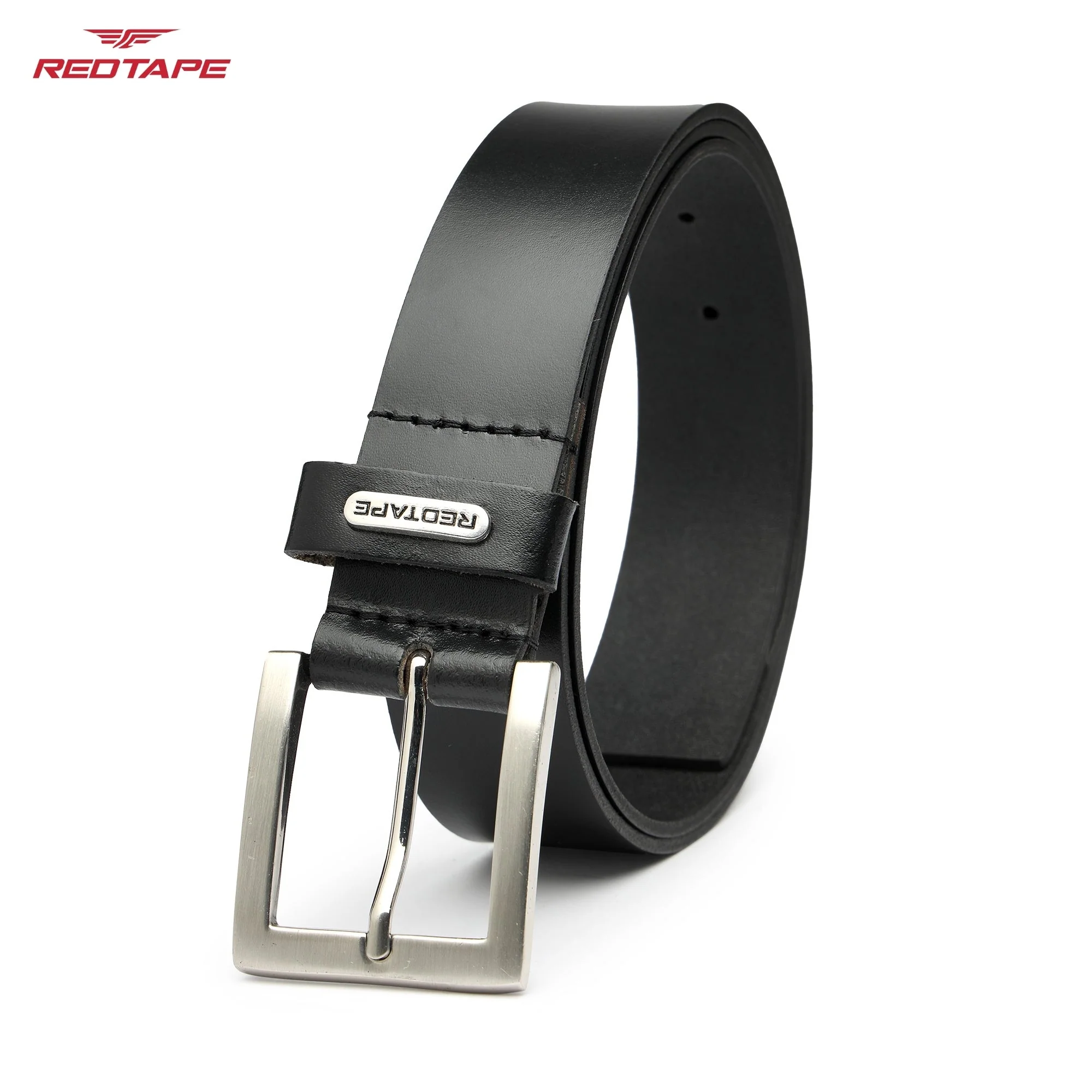 Men's Black Formal Leather Belt - Image 6