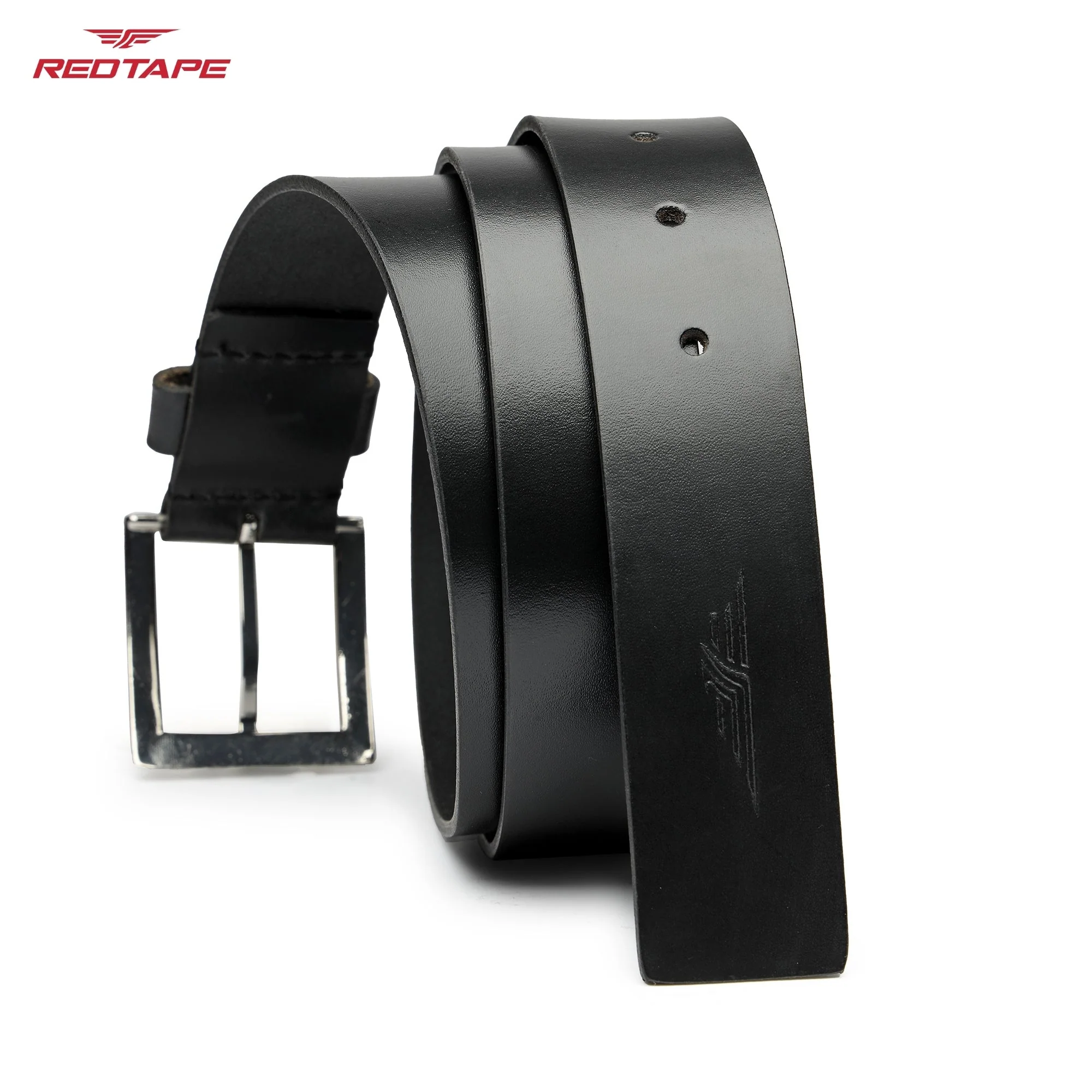 Men's Black Formal Leather Belt - Image 7