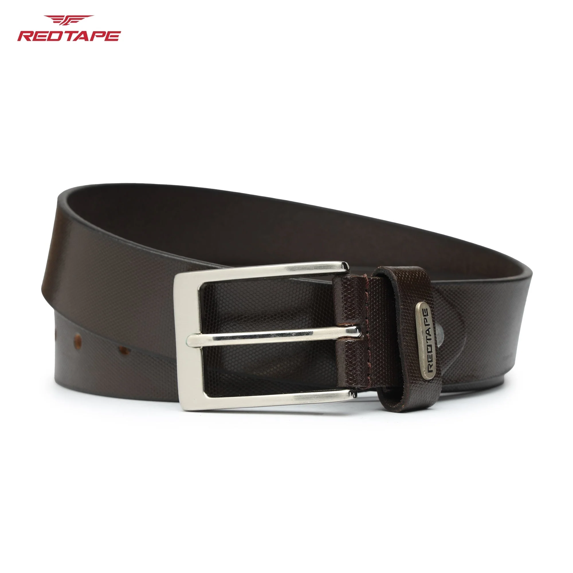 Men's Brown Leather Belt - Image 4
