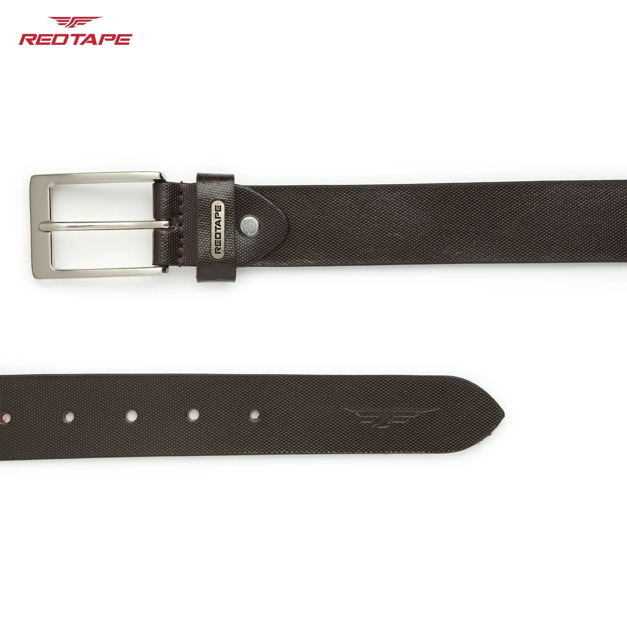 Men's Brown Leather Belt - Image 5