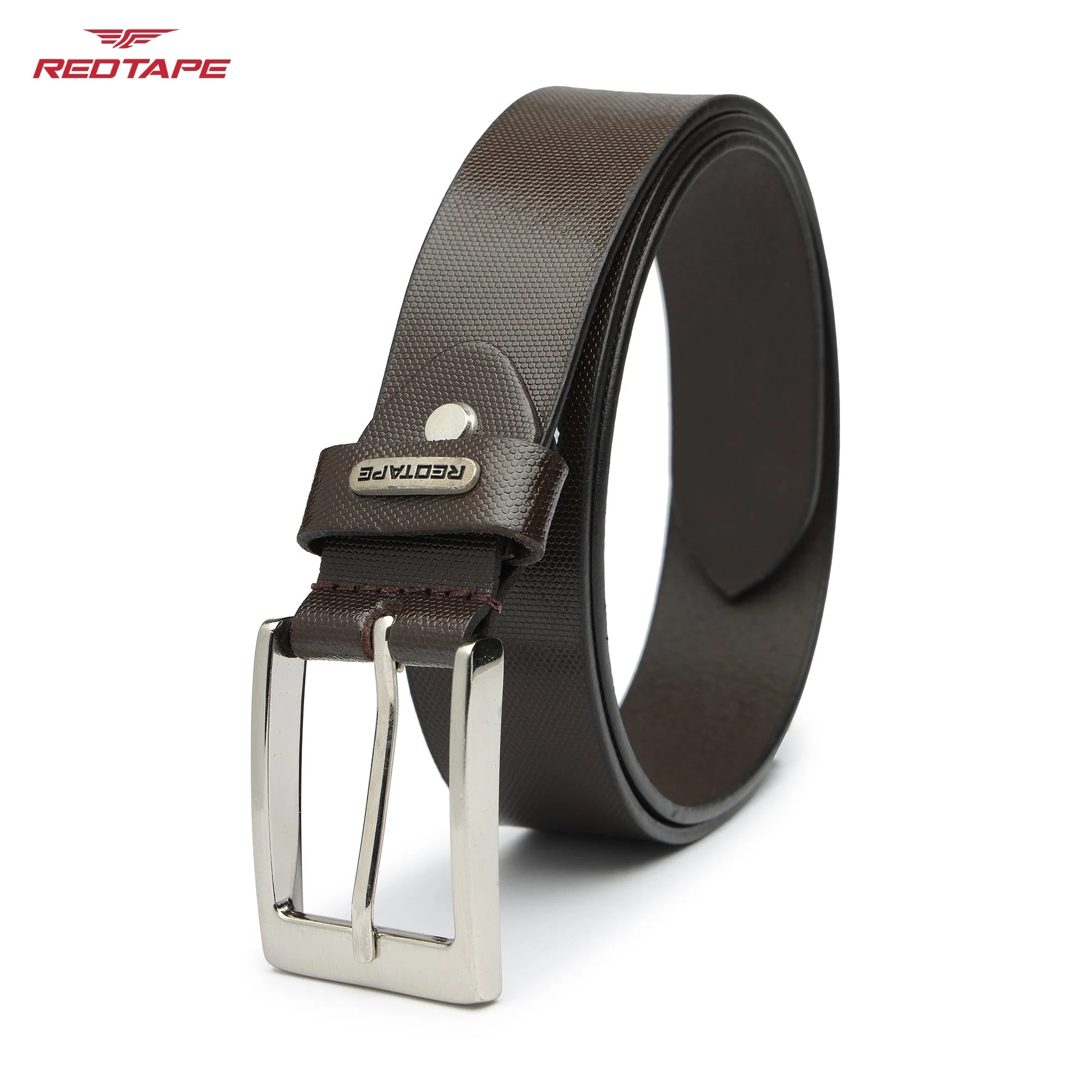 Men's Brown Leather Belt - Image 6