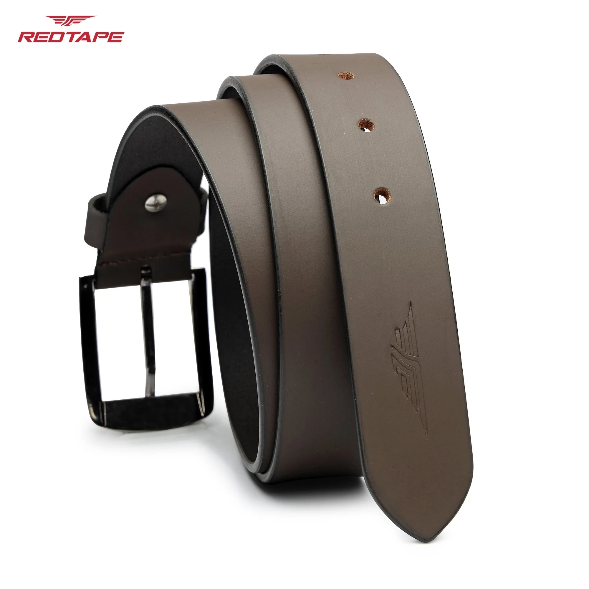 Men’s Dark Brown Genuine Leather Belt - Image 7