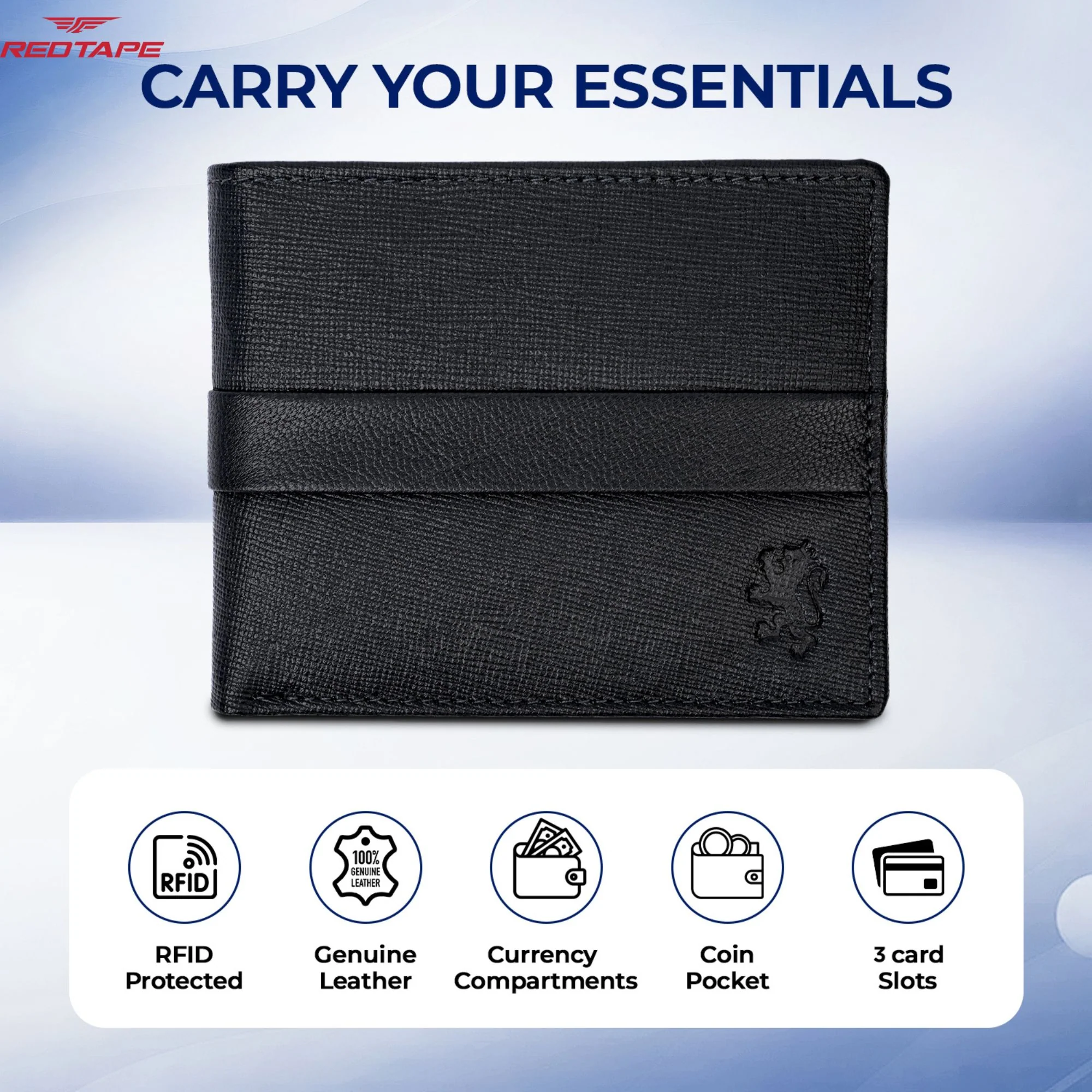 Mens Grey Leather Wallet - Image 4