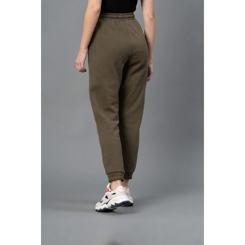 Women Olive Solid Jogger - Image 3