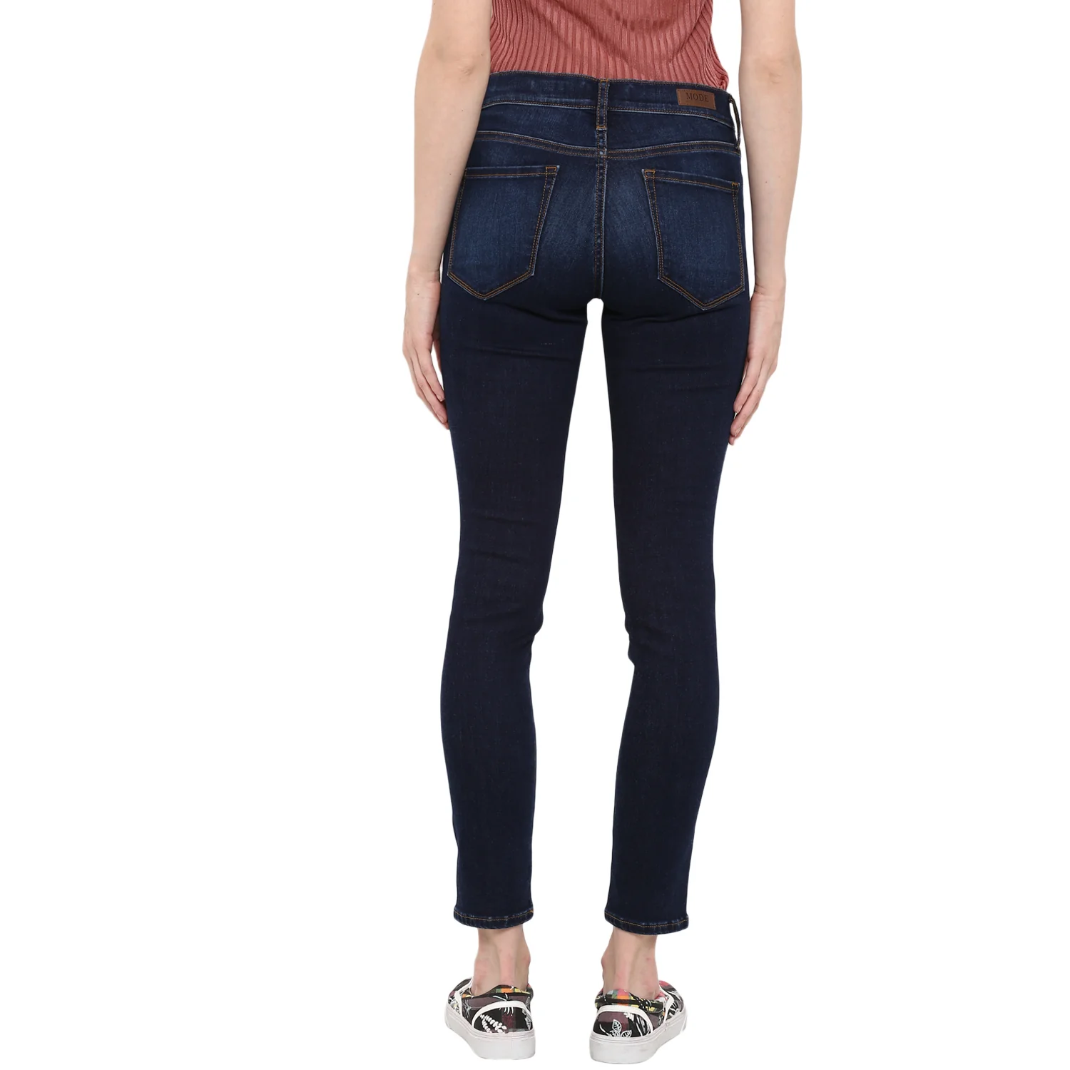 Women Dark Blue Jeans - Image 3
