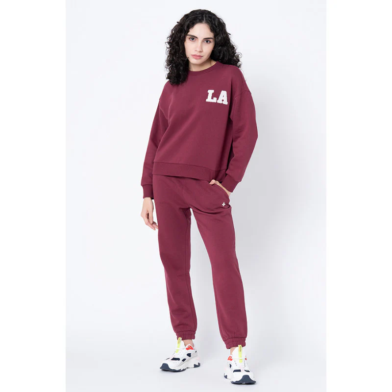 Women's Plum Embroidered Sweatshirt - Image 5