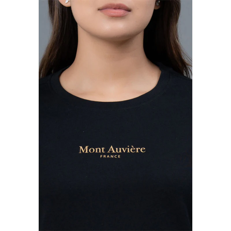 Black Casual Graphic Print Cotton T-Shirt - Image 4