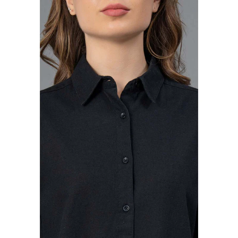 Black Color Womens Casual Shirt - Image 4