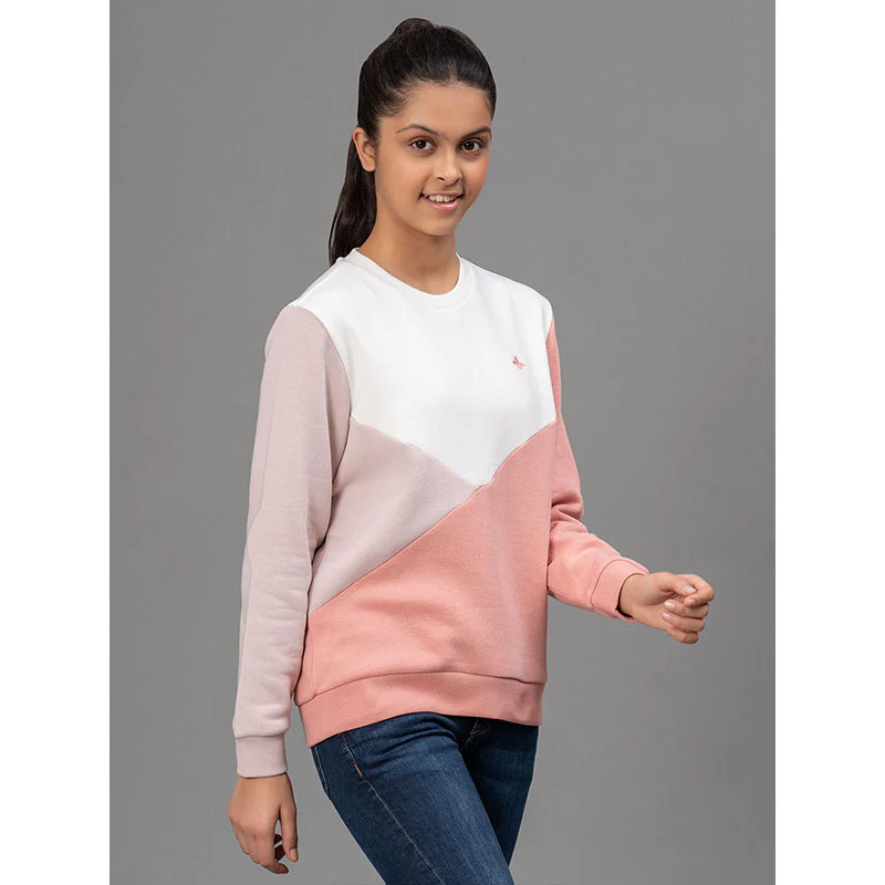 Bright Off White Sweatshirt for Girls - Image 2
