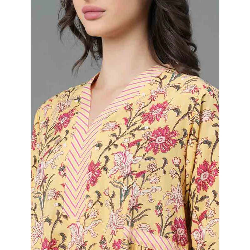 Casual Floral Print Dress For Women - Image 4