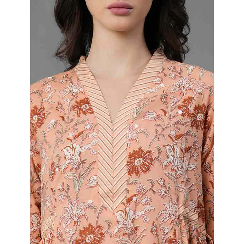Casual Floral Print Dress For Women - Image 4