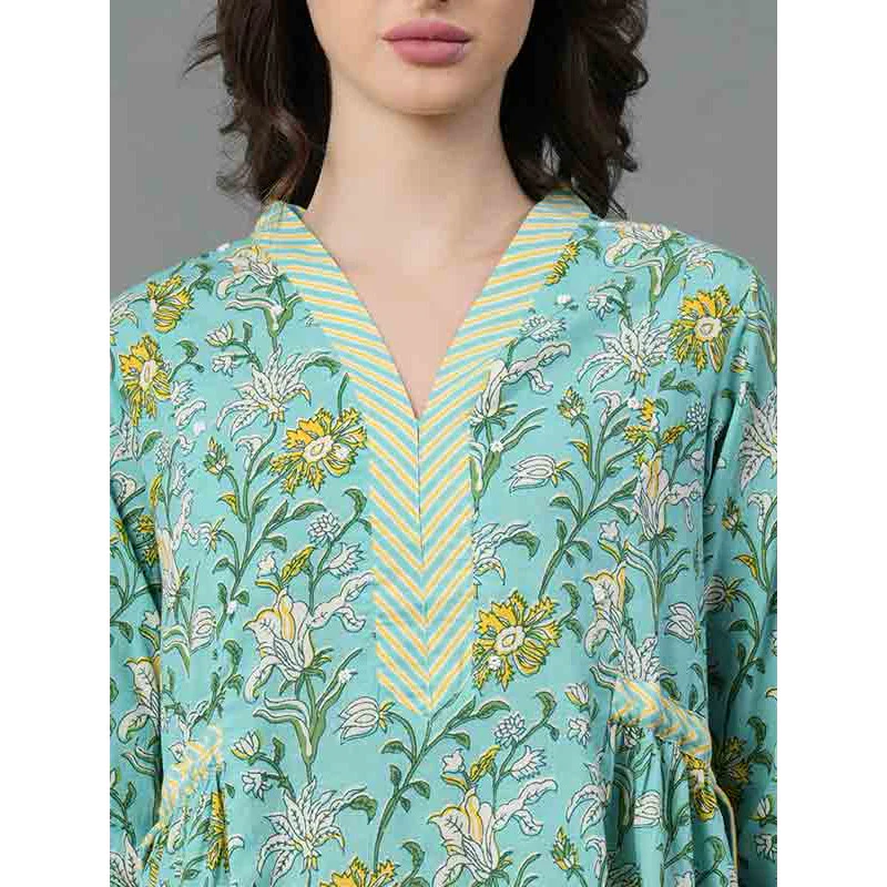 Casual Floral Print Dress For Women - Image 4