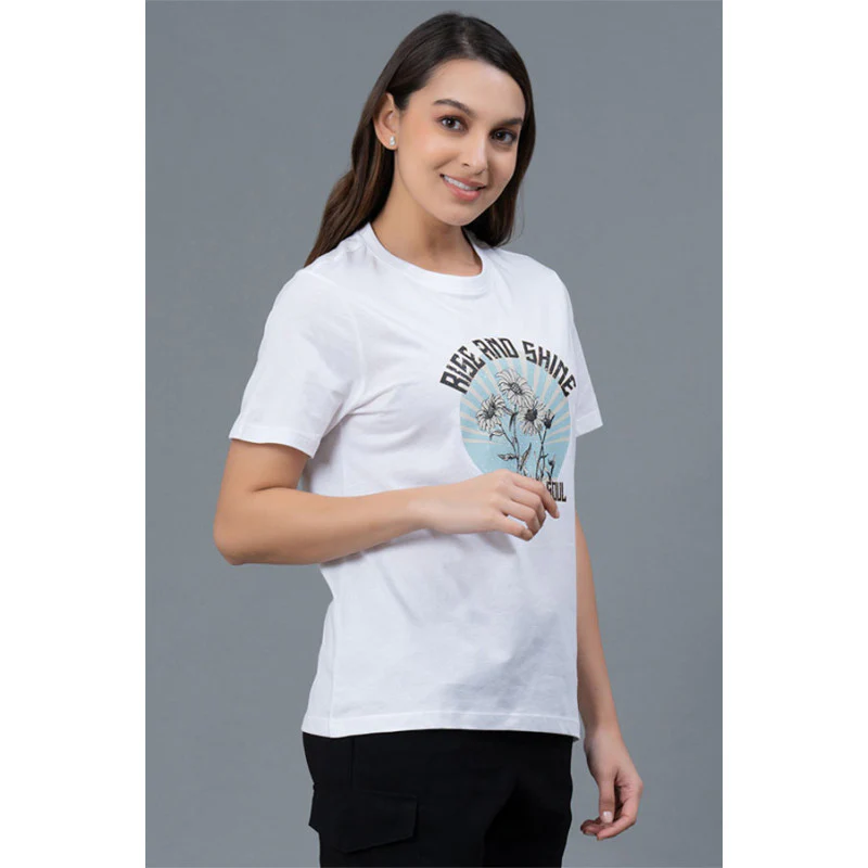 Casual Graphic Print Cotton T-Shirt - Image 2