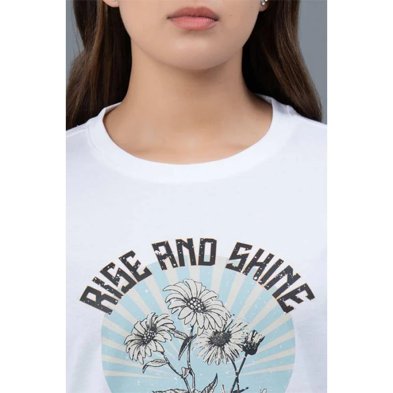 Casual Graphic Print Cotton T-Shirt - Image 4