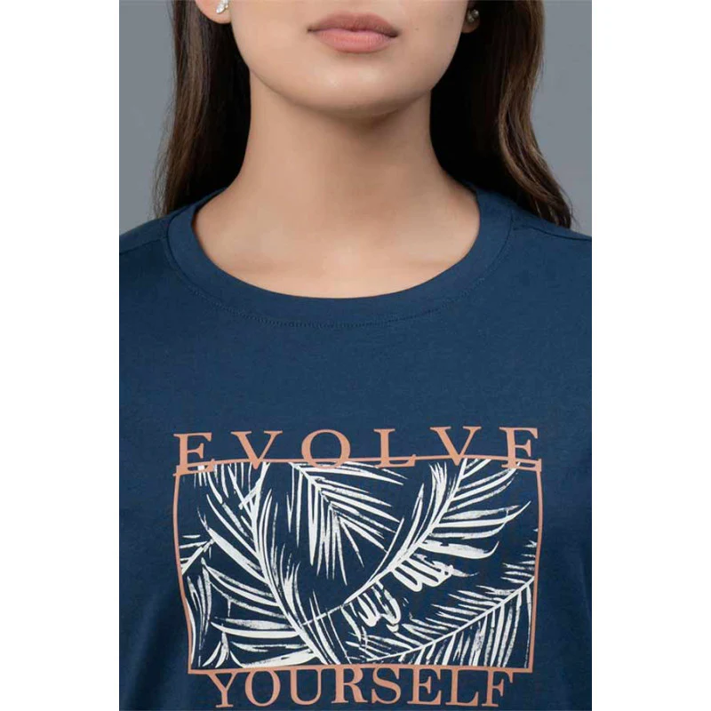Casual Graphic Print Cotton T-Shirt for Women - Image 4