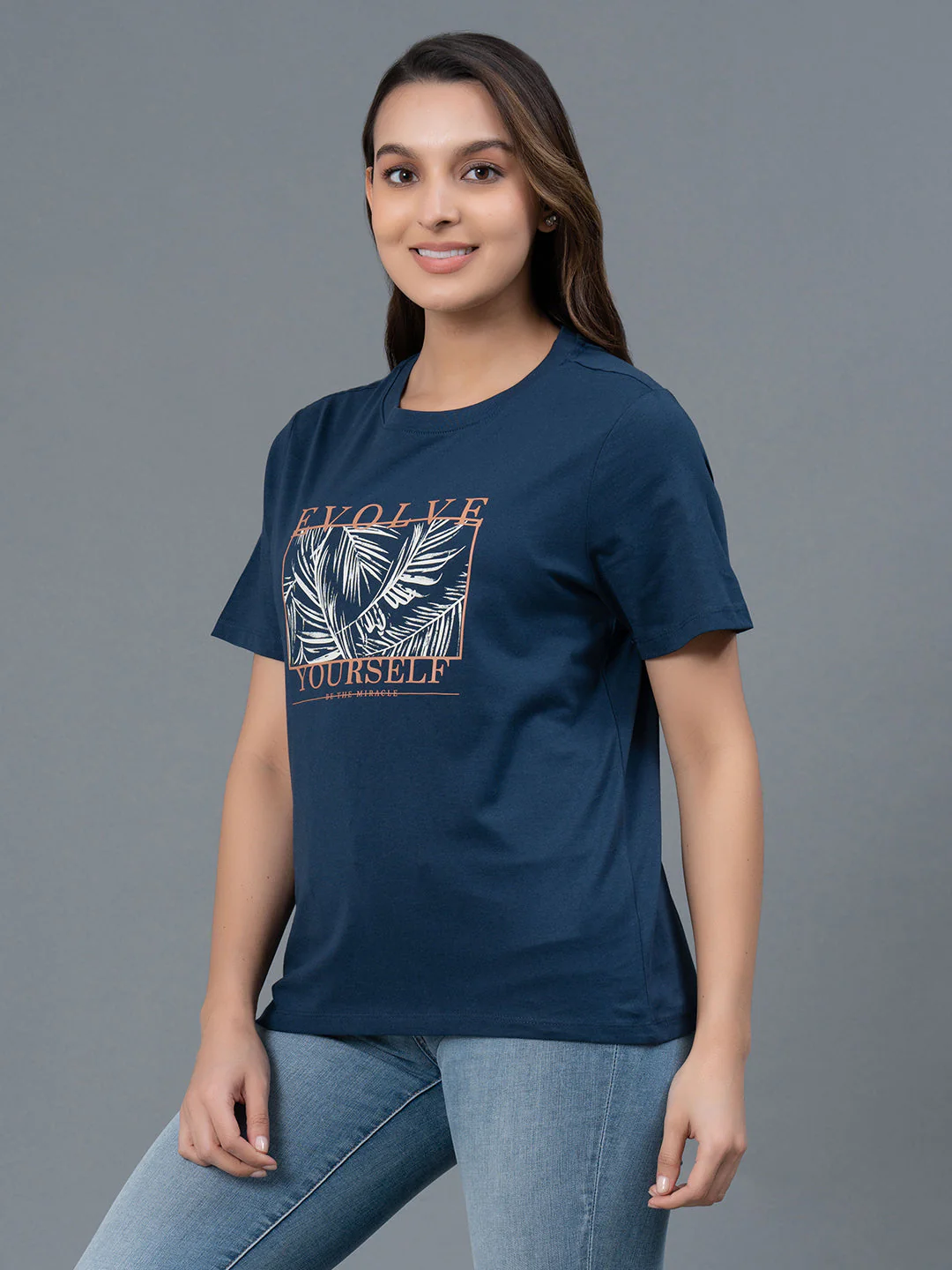 Casual Graphic Print Cotton T-Shirt for Women - Image 6