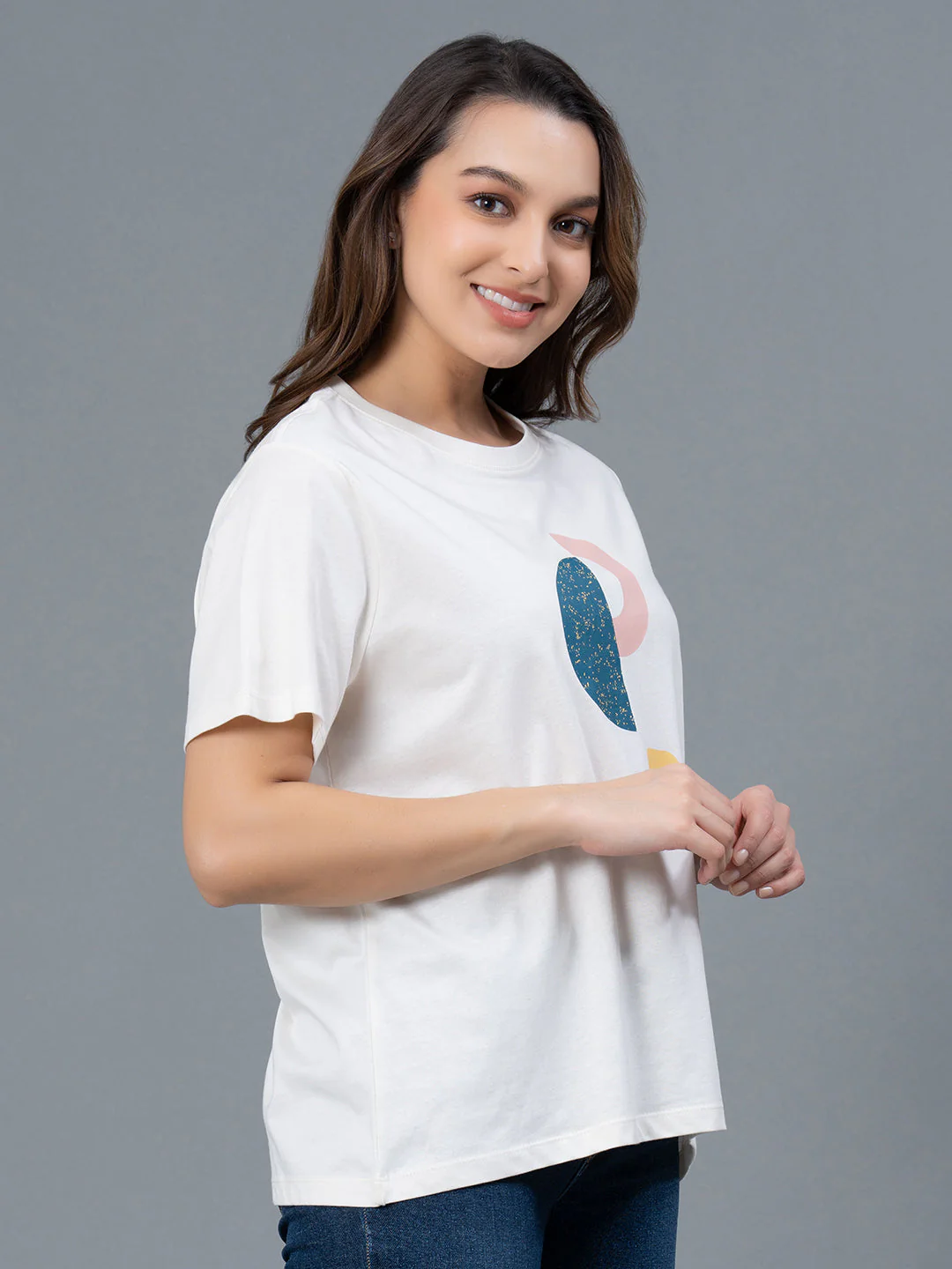 Casual Graphic Print Cotton T-Shirt - Image 2