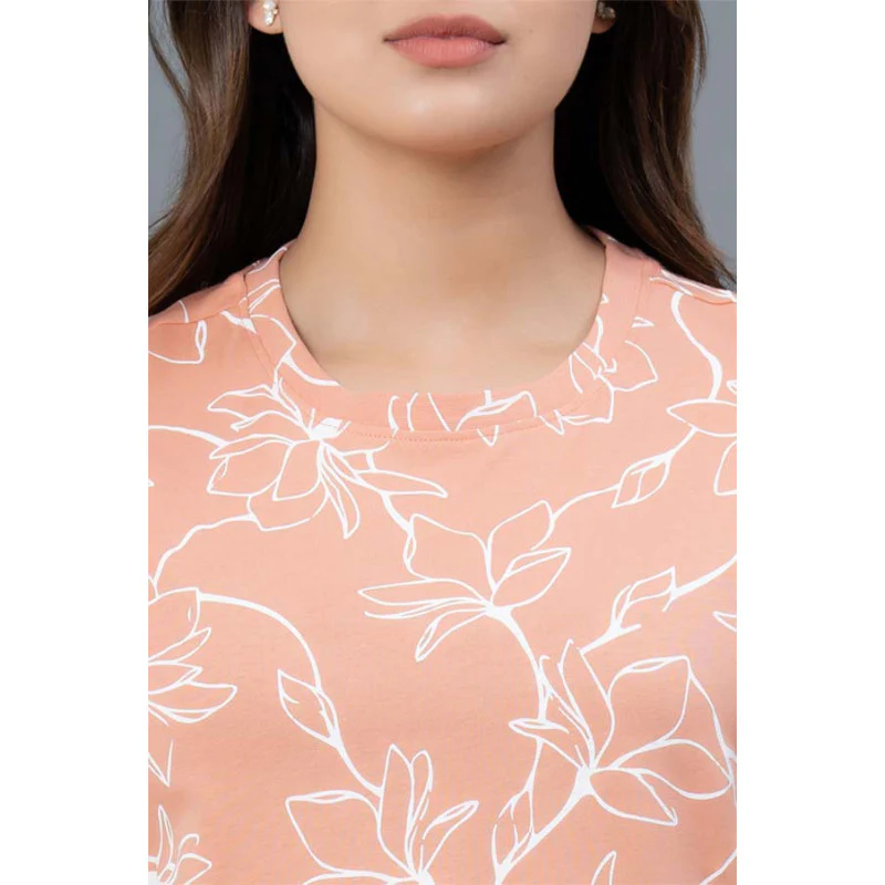 Casual Multi-color Printed Cotton T-Shirt for Women - Image 4