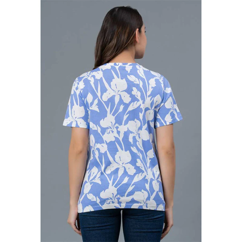 Casual Multi-color Printed Cotton T-Shirt for Women - Image 3