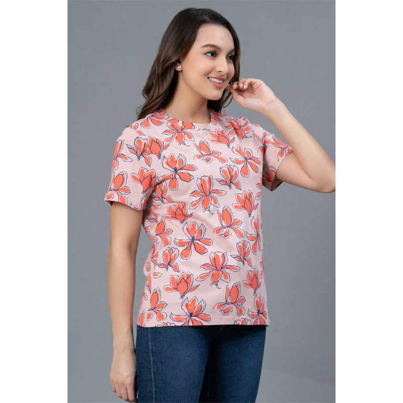 Casual Printed Cotton T-Shirt for Women - Image 2