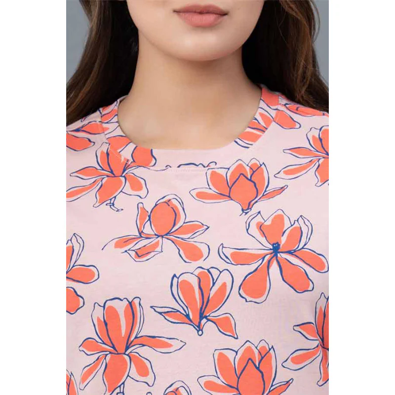 Casual Printed Cotton T-Shirt for Women - Image 4