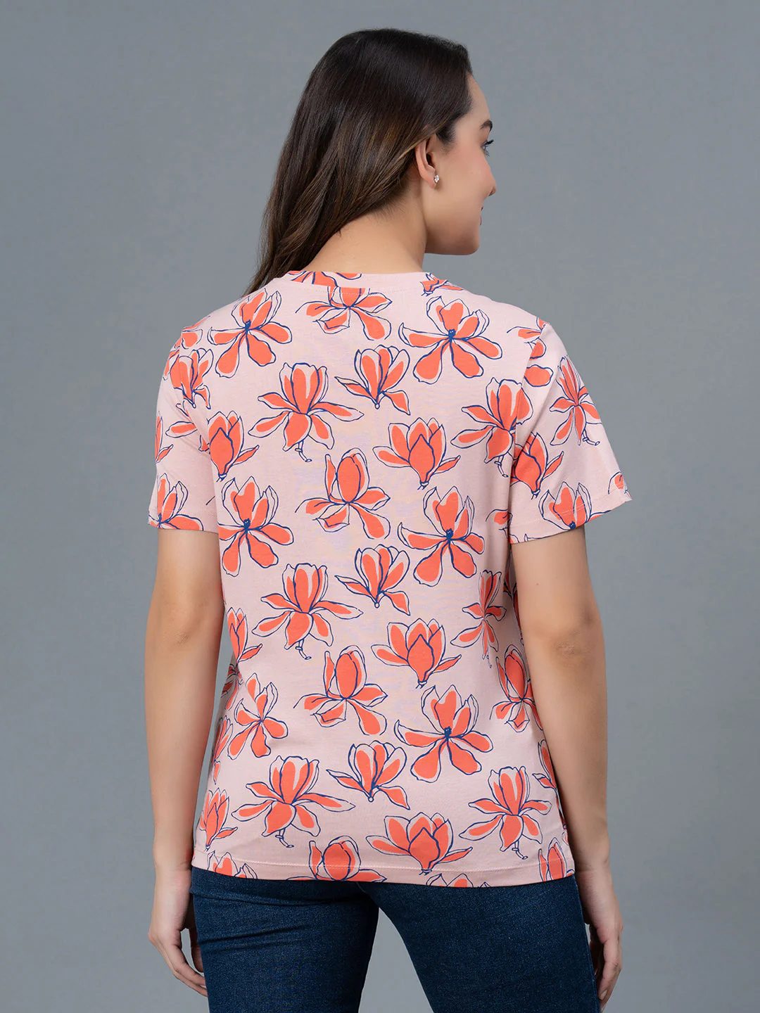 Casual Printed Cotton T-Shirt for Women - Image 3