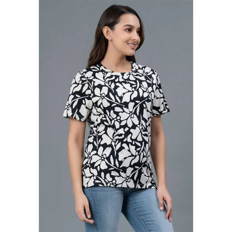 Casual Printed Cotton T-Shirt for Women - Image 2