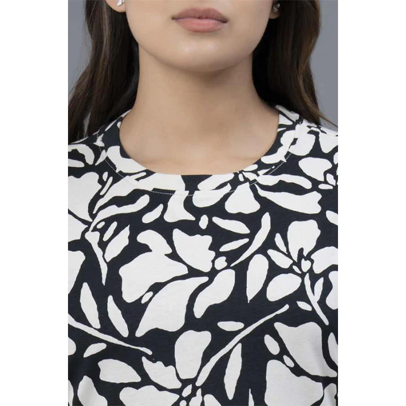 Casual Printed Cotton T-Shirt for Women - Image 4