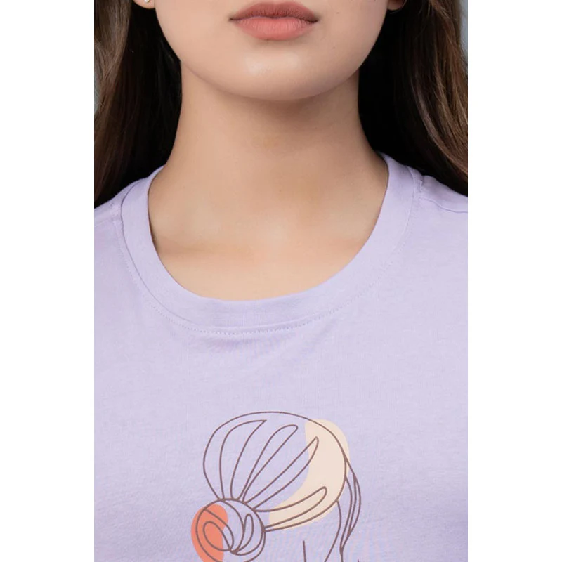 Casual Round Neck T-Shirt for Women - Image 4