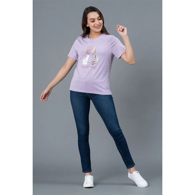 Casual Round Neck T-Shirt for Women - Image 5