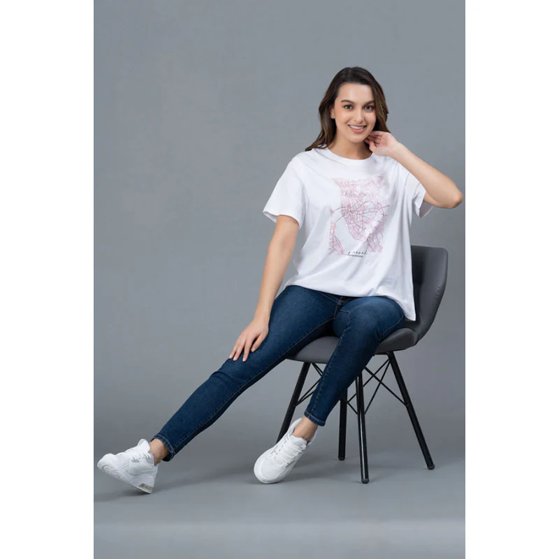 Casual Round Neck T-Shirt for Women - Image 5