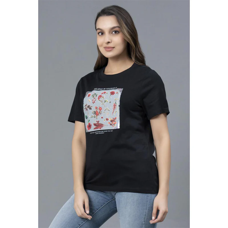 Casual Round Neck T-Shirt for Women - Image 2