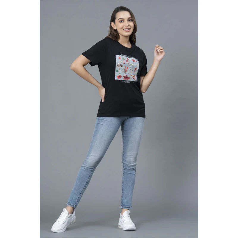 Casual Round Neck T-Shirt for Women - Image 5
