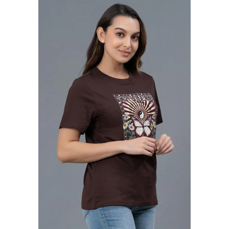 Casual Round Neck T-Shirt for Women - Image 2