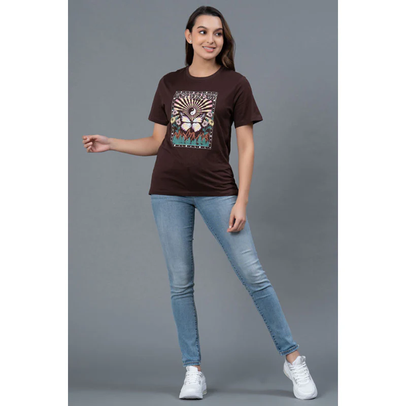 Casual Round Neck T-Shirt for Women - Image 5