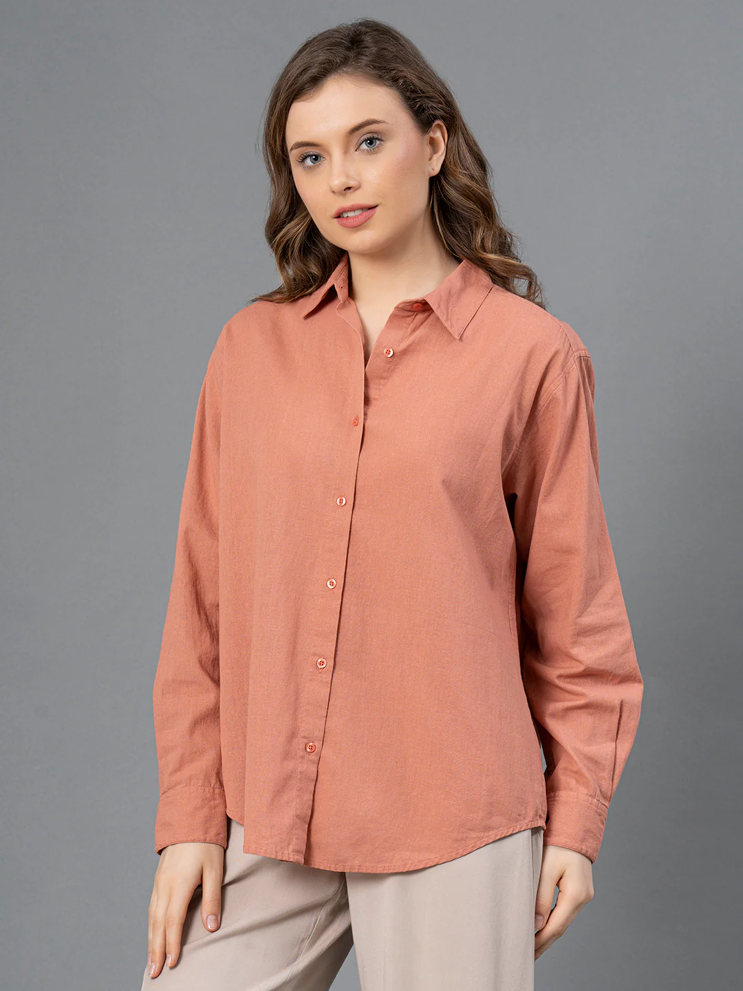 Cotton Collar Shirt for Women's - Image 3