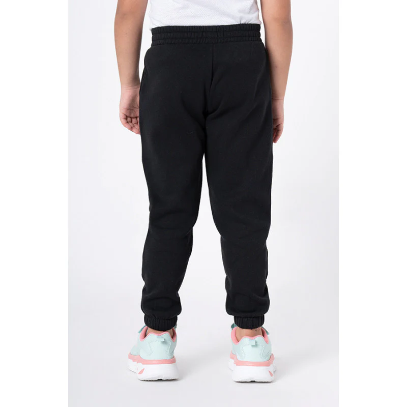 Girl's Black Solid Jogger - Image 3