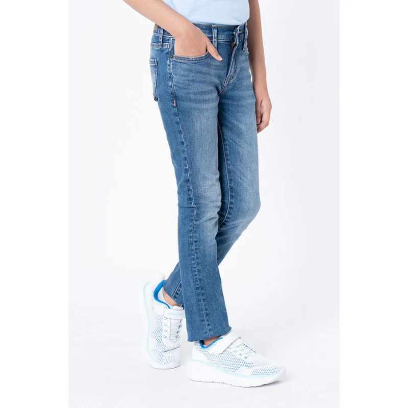 Girls Blue Skinny Jeans - Image 2