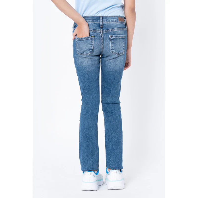 Girls Blue Skinny Jeans - Image 3