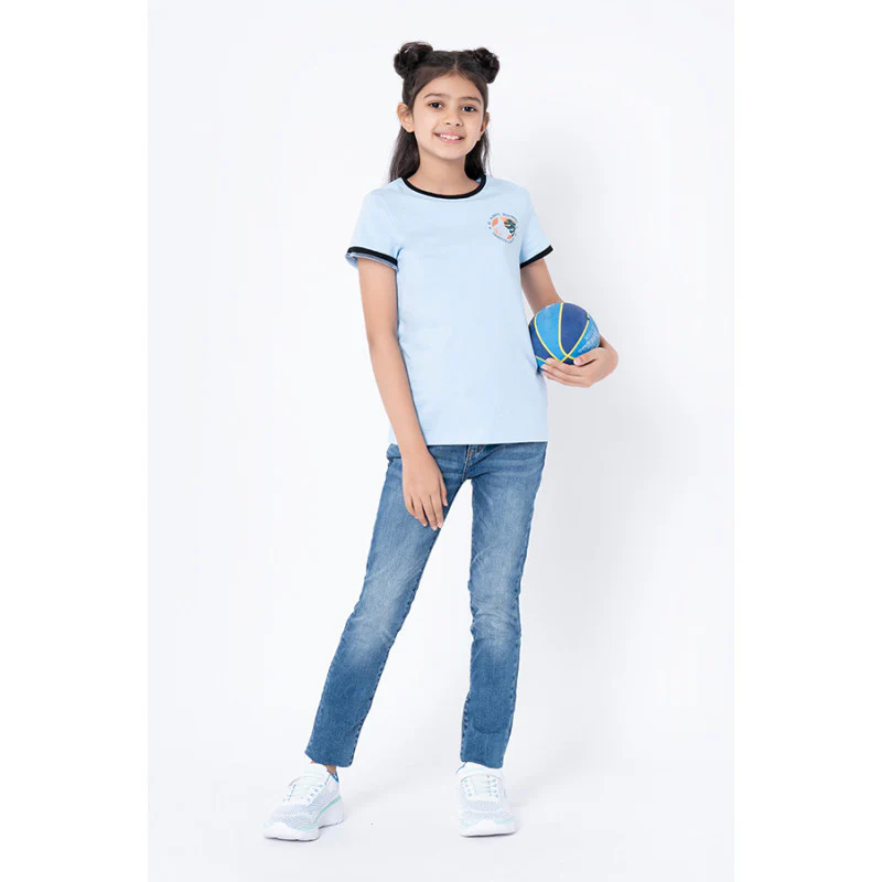 Girls Blue Skinny Jeans - Image 5