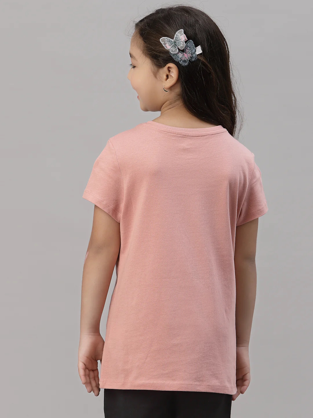 Girls Coral Haze Round Neck T-Shirt - Image 4
