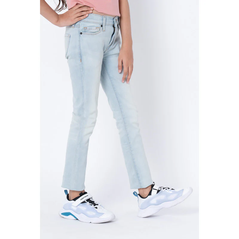 Girls Ice Blue Skinny Jeans - Image 2